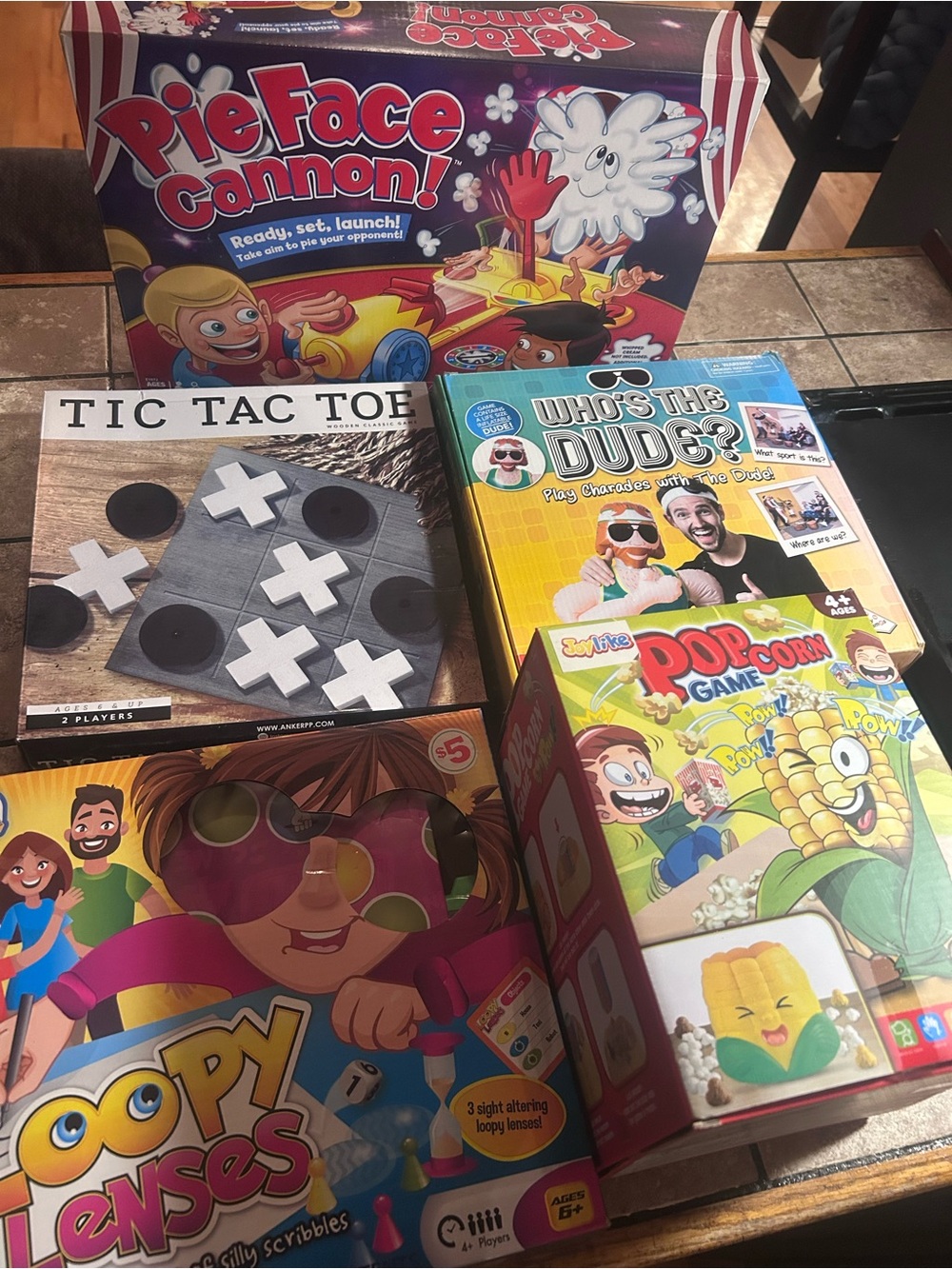 Mixed Kids Board Games Bundle - Bright Multicolor Boxes